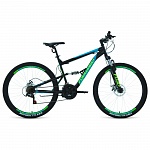 Картинка Велосипед Forward Raptor 27.5 1.0 р.16 2020 (черный/голубой)