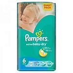 Картинка Подгузники Pampers Active Baby-Dry 6 (15+ кг) 56 шт