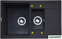 Картинка Кухонная мойка Zigmund and Shtain Rechteck 780.2 (черный базальт)