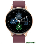Картинка Умные часы Canyon Badian CNS-SW68RR (золотистый/бордовый)