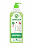SYNERGETIC Мыло жидкое биоразлагаемое для кухни для мытья рук АНТИЗАПАХ Лемонграсс и мята, чистота и