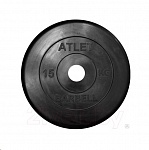 Картинка Диск для штанги MB Barbell Atlet 15кг (черный)