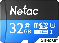 Картинка Карта памяти Netac P500 Standard 32GB NT02P500STN-032G-R + адаптер