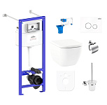 Картинка Унитаз Lavinia Boho Relfix One 9 в 1 97020119 (белое стекло)