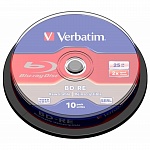 Картинка Диск BD-RE Verbatim 25Gb 2x Cake Box (10шт) (43694)