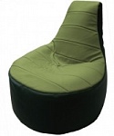 Картинка Бескаркасное кресло Flagman Трон Т1.3-04 (оливковый/зеленый)