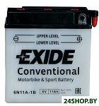 Картинка Мотоциклетный аккумулятор EXIDE Conventional 6N11A-1B (11 А/ч)