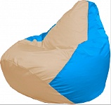 Картинка Бескаркасное кресло Flagman Груша Макси Г2.1-149 (бежево-голубой)