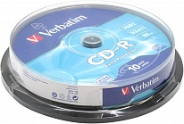 Картинка Диски Verbatim CD-R 700Mb 52x sp. (уп.10 шт)