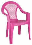 Картинка Детское кресло Альтернатива Плетенка Розовый арт. М2605