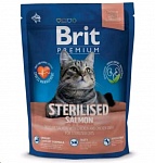 Картинка Корм для кошек Brit Premium Cat Sterilised Salmon (1,5 кг)